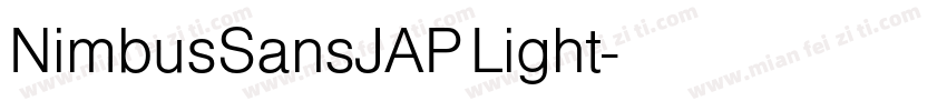 NimbusSansJAP Light字体转换